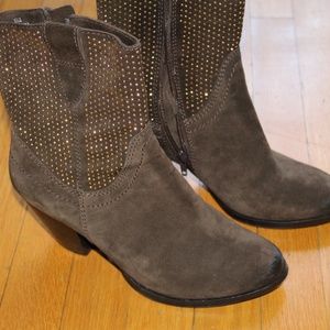 Vaneli Brown Booties - Barely worn!